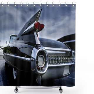 Personality  Tail Lamp Of A Classic Car Shower Curtains