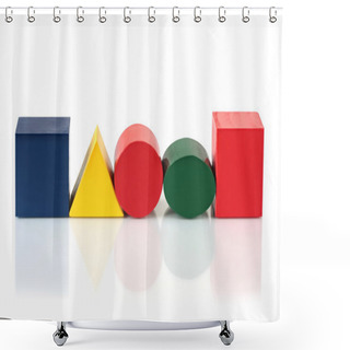 Personality  Block Shapes Shower Curtains