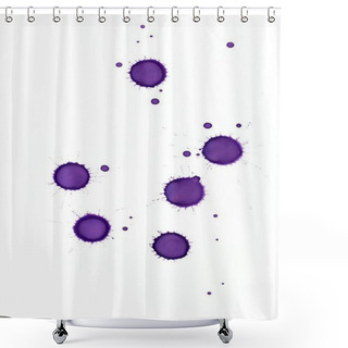 Personality  Lilac Paint Splash Shower Curtains