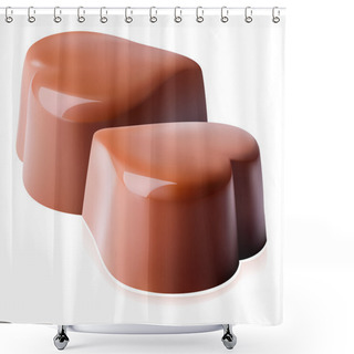 Personality  Heart-shaped Chocolates. Shower Curtains