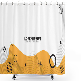 Personality  Geometric Background Design Made Of Abstract Drawings, Minimal Abstract Cover Design. Cover Design With Minimal Abstract Shapes For Presentation File. Modern Vector Background Design. Design Elements Consisting Of Graphic Shapes. Shower Curtains