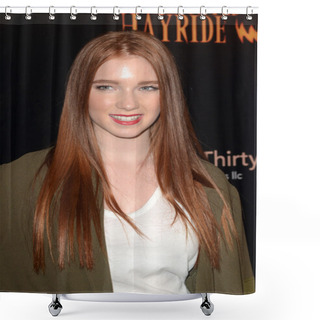 Personality  Actress Annalise Basso Shower Curtains