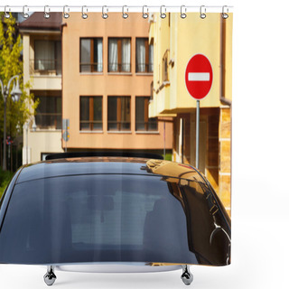 Personality  Car With Dark Tinted Windows Shower Curtains