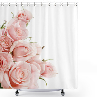 Personality  Beautiful Roses Border Shower Curtains