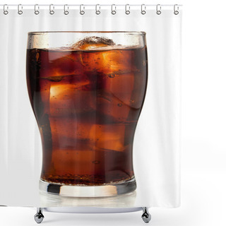 Personality  Glass Of Cola With Ice Shower Curtains