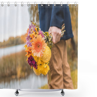 Personality  Bouquet Of Autumn Flowers Shower Curtains