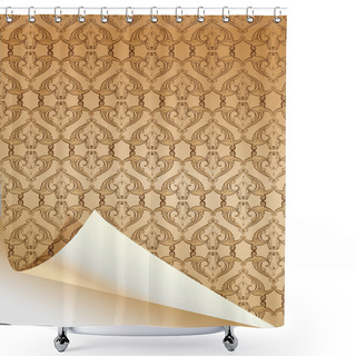 Personality  Vintage Background. Vector Illustration  Shower Curtains