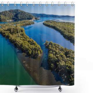 Personality  Scenic Views Over Woy Woy Waterfront On The Central Coast Of NSW, Australia. Shower Curtains