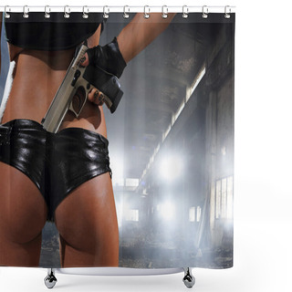 Personality  Special Tactics Woman Shower Curtains