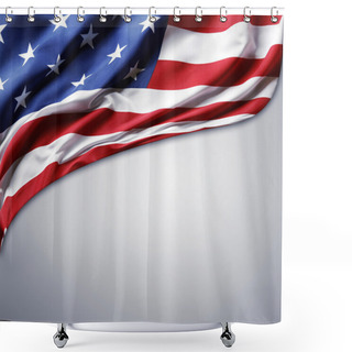 Personality  American Flag Shower Curtains