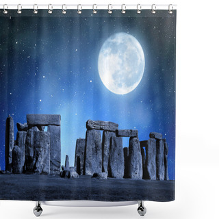 Personality  Historical Monument Stonehenge Shower Curtains