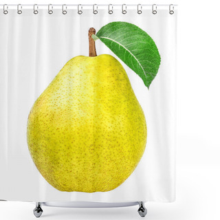 Personality  Pears Isolated On White  Shower Curtains