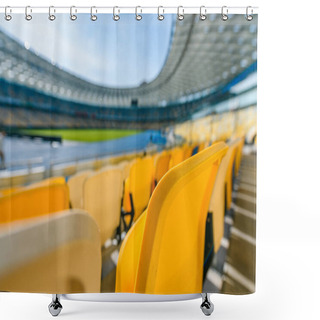 Personality  Selective Focus Of Stadium Seats Shower Curtains