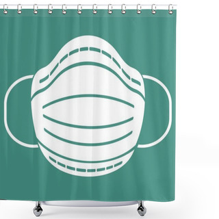 Personality  Protective Mask Concept, Coronavirus 2019 Shower Curtains