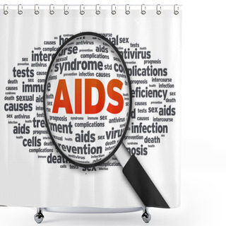 Personality  Magnifying Glass - Aids Shower Curtains