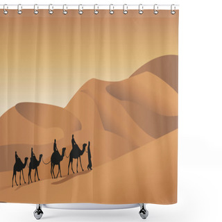 Personality  Camel Caravan Shower Curtains