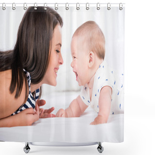 Personality  Mom And Baby Shower Curtains