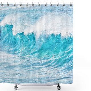 Personality  Turquoise Waves At Sandy Beach, Hawaii Shower Curtains