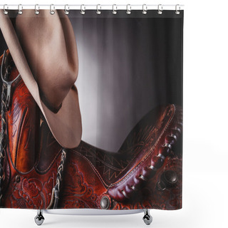 Personality  Horse Saddle Shower Curtains