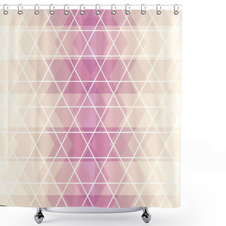 Personality  Pattern Geometric. Background With Triangles Shower Curtains