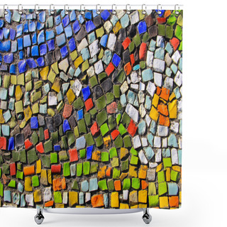 Personality  Mosaic Background. Ceramic Tile Pattern Shower Curtains