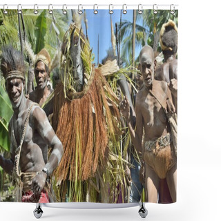 Personality  The Village Follows The Ancestors Embodied In Spirit Mask Shower Curtains