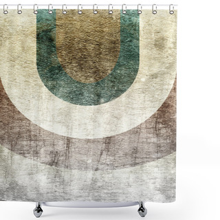 Personality  Geometric Background Shower Curtains