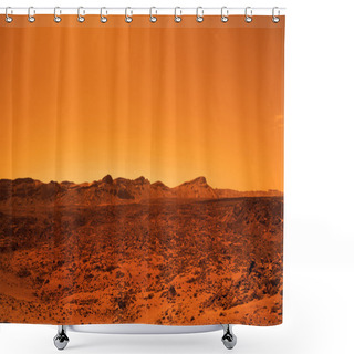 Personality  Deserted Terrestial Planet Shower Curtains