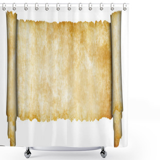 Personality  Scroll Of Medieval Parchment. Shower Curtains