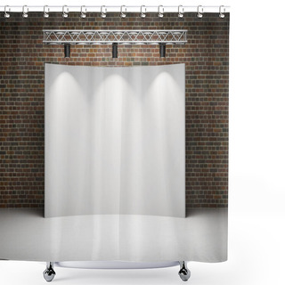 Personality  Blank Trade Exhibition Stand With Screen Shower Curtains