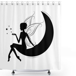 Personality  Beautiful Fairy . Shower Curtains