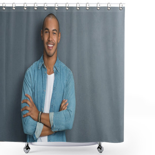 Personality  Cool African Man Shower Curtains