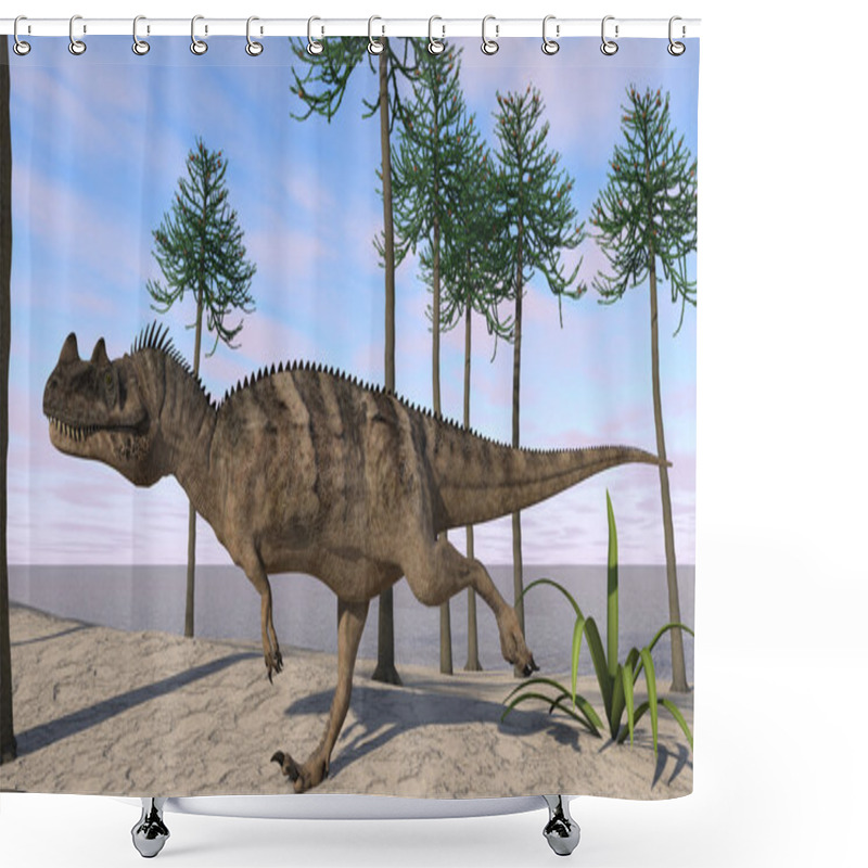 Personality  Ceratosaurus Dinosaur Shower Curtains