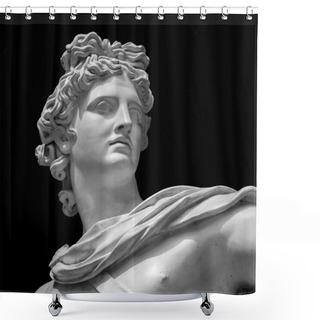 Personality  Apollo Belvedere Statue Detail Shower Curtains