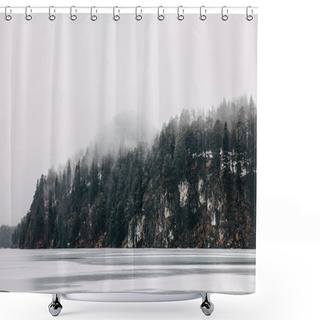 Personality  Lake Shower Curtains