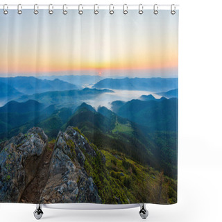 Personality  Flourishing In The Mountains Shower Curtains