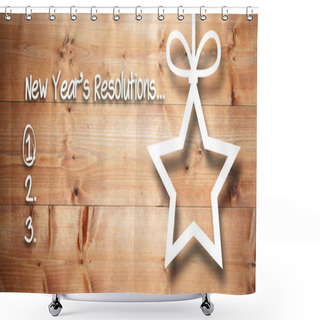 Personality  New Years Resolution List  Shower Curtains