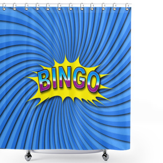 Personality  Bingo Game Vector Illustration Shower Curtains