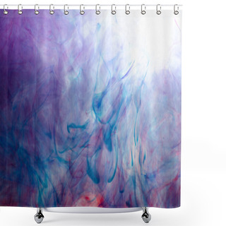 Personality  Abstract Watercolor Art Hand Painted Background. Watercolor Stains. Colorful Vintage Water Colour Texture Shower Curtains