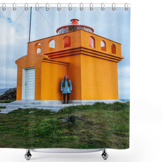 Personality  Orange Shower Curtains