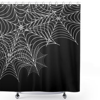 Personality  Web Background Shower Curtains