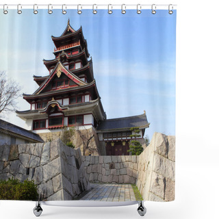Personality  Japanese Castle In Kyoto Shower Curtains