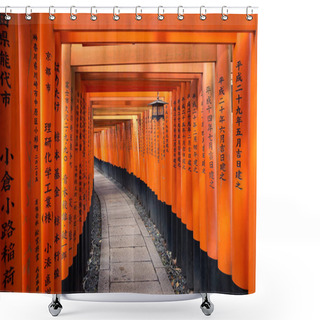 Personality  Torii Path At Fushimi Inari Taisha Shrine In Kyoto, Japan Shower Curtains
