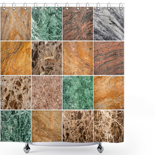 Personality  Marble Shower Curtains