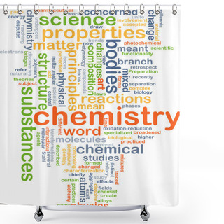 Personality  Chemistry Background Concept Shower Curtains