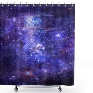 Personality  Nebula Gas Cloud In Deep Outer Space Shower Curtains