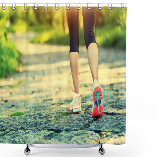 Personality  Fitness Woman Legs Shower Curtains