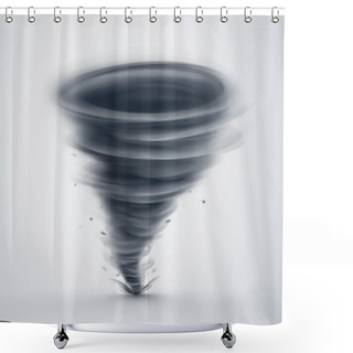 Personality  Isolated Dark Tornado Shower Curtains