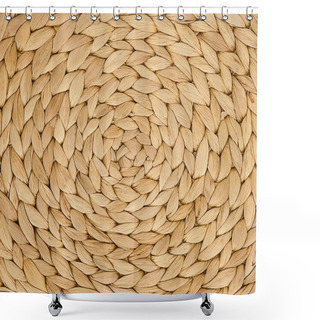 Personality  Closed Up Texture Of Basket Weave Pattern Shower Curtains