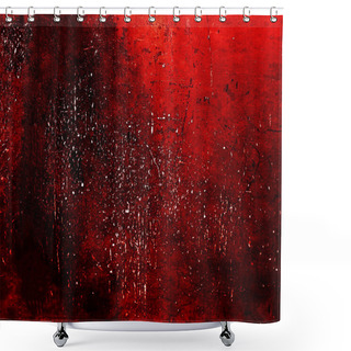 Personality  Dark Red Scratchy Texture Shower Curtains